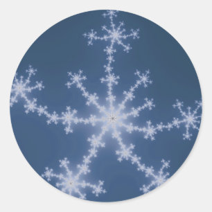 Starry Sky - Fractal Classic Round Sticker