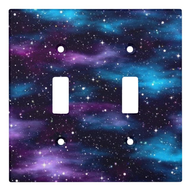 Starry Sky Galaxy Light Switch Cover (Front)