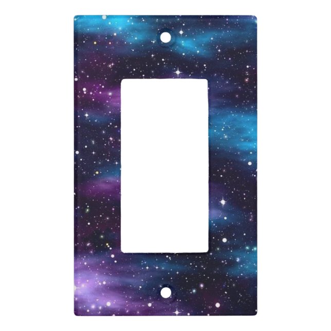 Starry Sky Galaxy Light Switch Cover (Front)