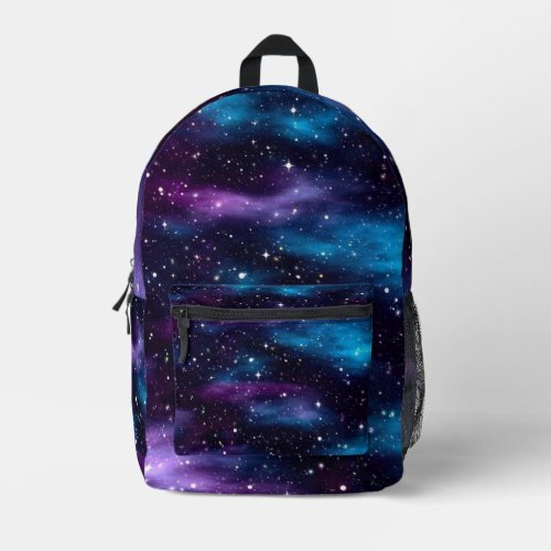 Starry Sky Galaxy Printed Backpack