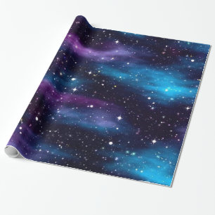 Starry Sky Galaxy Wrapping Paper