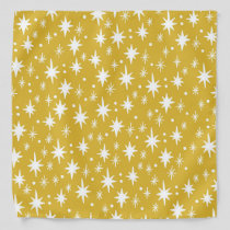 Starry Sky Mustard White Pattern Bandana