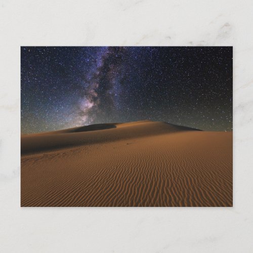 Starry Sky over the Sand Dunes Gobi Desert Postcard