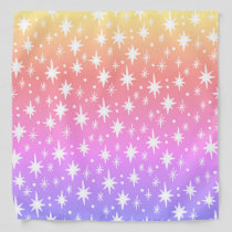 Starry Sky Pink Sunset Pattern Bandana