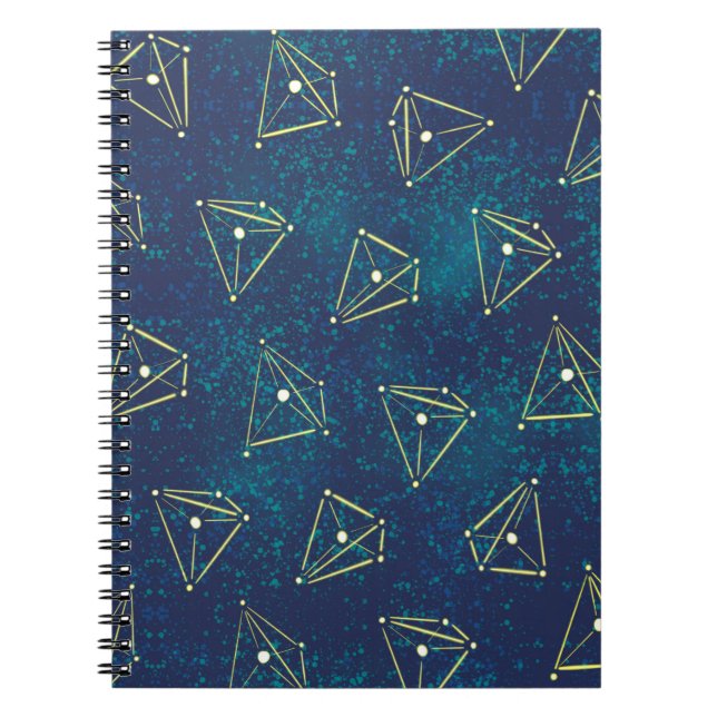 Starry Sky Space Chemistry Constellations Notebook (Front)