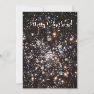 Starry Snowy Customizable Christmas Card