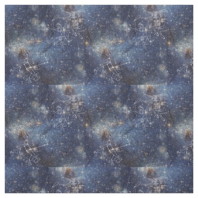 Starry Space Constellations Fabric (Swatch)
