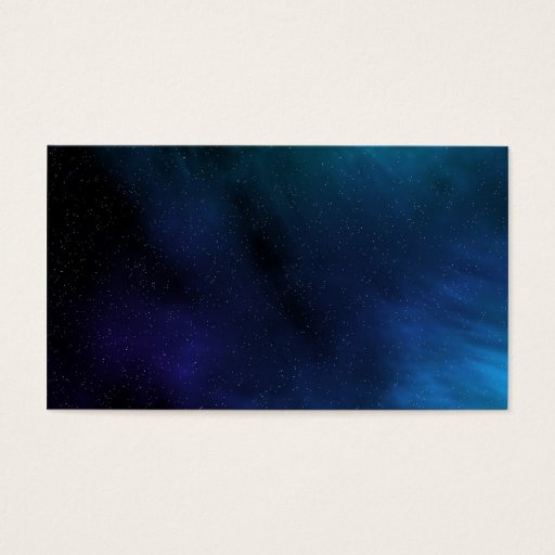 Customizable Starry Space Scene Business Cards