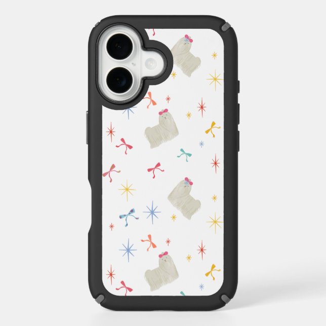 Starry Sparkle Cute Puppy  Wishes Speck iPhone Case (Front)