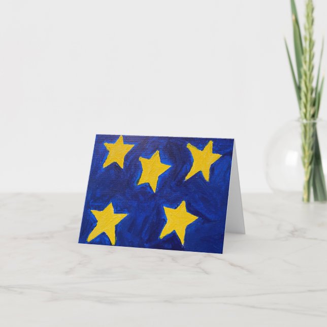 Starry Starry Five Note Card (Front)