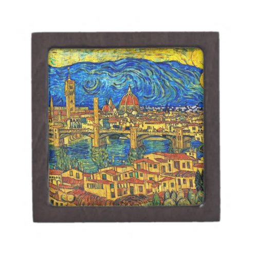 Starry Starry Night Florence Italy Gift Box