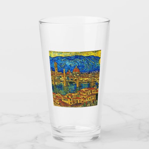 Starry Starry Night Florence Italy Glass