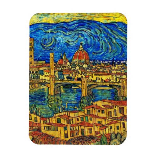 Starry Starry Night Florence Italy Magnet
