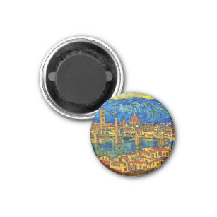 Starry Starry Night Florence Italy Magnet