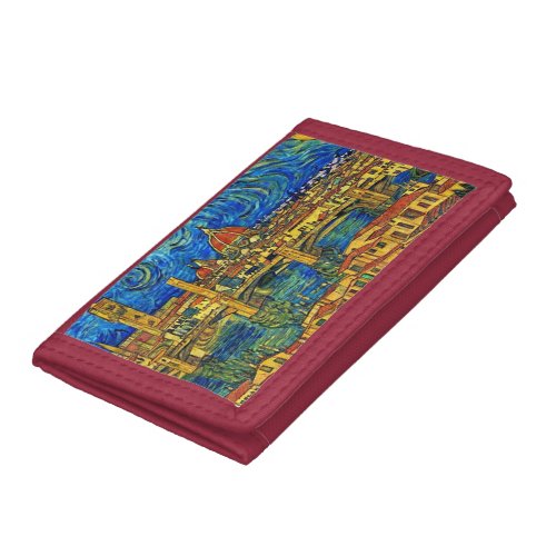 Starry Starry Night Florence Italy Trifold Wallet