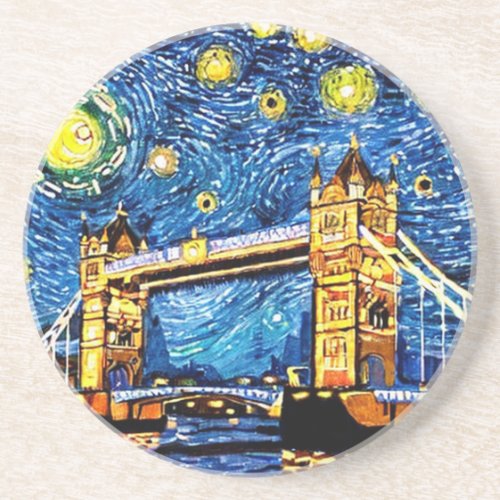 Starry Starry Night London England Coaster