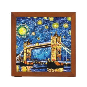 Starry Starry Night London England Desk Organizer