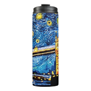Starry Starry Night London England Thermal Tumbler