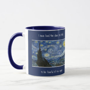 Starry Starry Night Loved the Stars Quote Mug