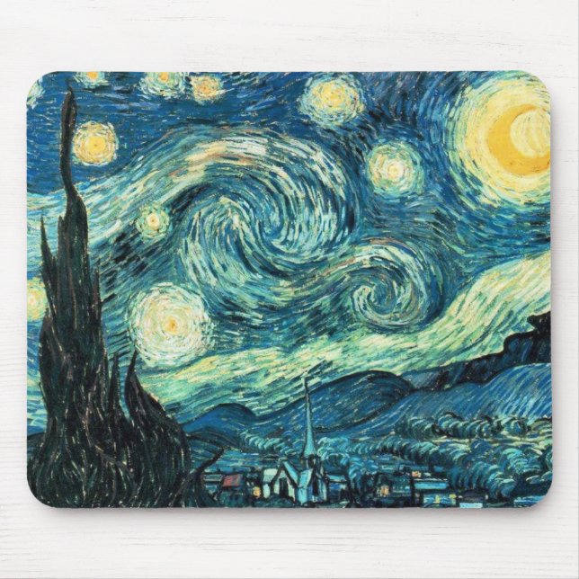 Starry Starry Night Mouse Pad (Front)