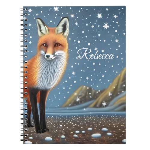 Starry Starry Night Storybook Fox Notebook