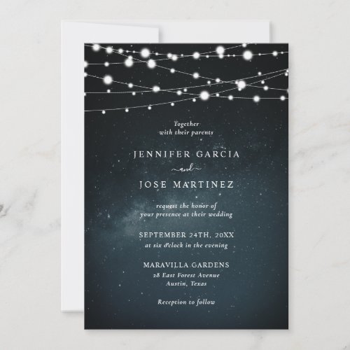 Starry Starry Night Wedding Invitations