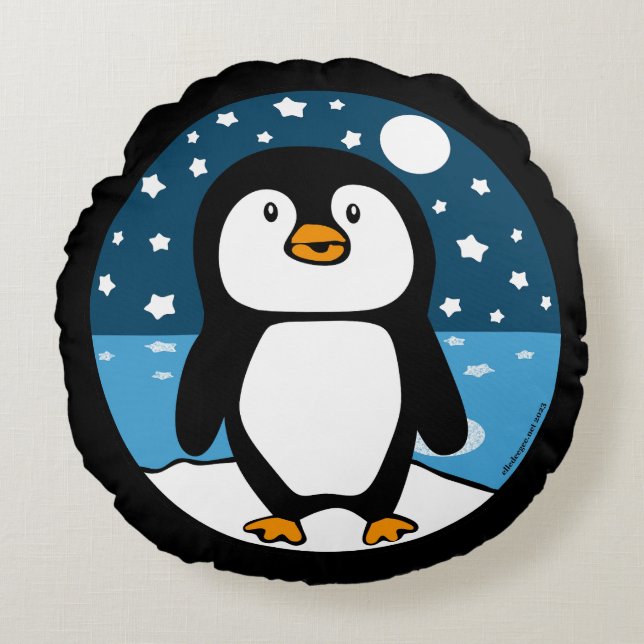 Starry Starry Peng Round Pillow (Front)