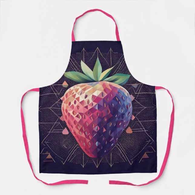 Starry Starry Strawberry Apron (Front)