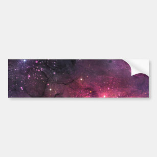 Starry Stars Outer Space Galaxy Planetary Pattern Bumper Sticker