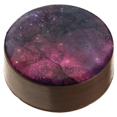 Starry Stars Outer Space Galaxy Planetary Pattern Chocolate Covered Oreo