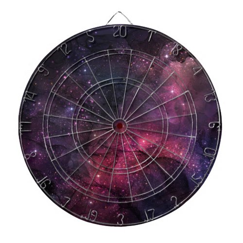 Starry Stars Outer Space Galaxy Planetary Pattern Dart Board