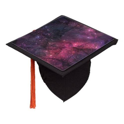 Starry Stars Outer Space Galaxy Planetary Pattern Graduation Cap Topper