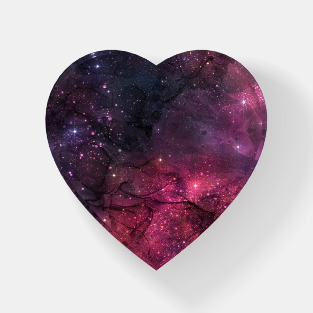 Starry Stars Outer Space Galaxy Planetary Pattern Paperweight (Front)