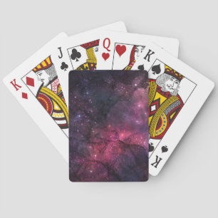Starry Stars Outer Space Galaxy Planetary Pattern Poker Cards