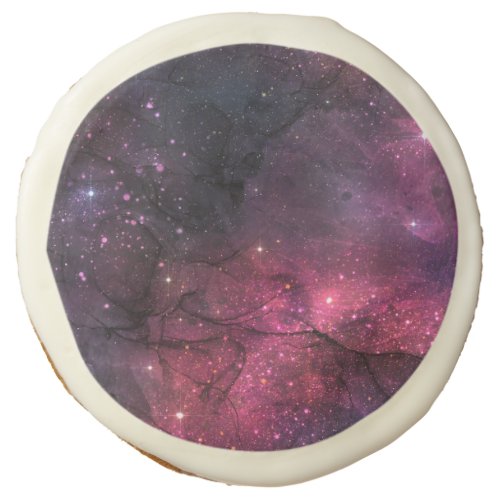 Starry Stars Outer Space Galaxy Planetary Pattern Sugar Cookie