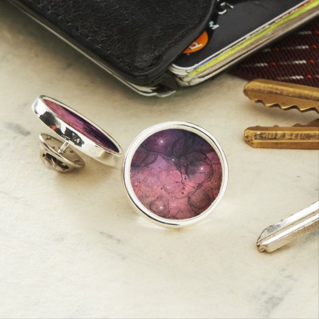 Starry Stars Space Galaxy Pattern Outer Space Lapel Pin (In Situ)