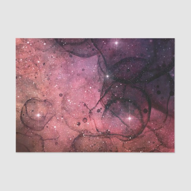 Starry Stars Space Galaxy Pattern Outer Space Tissue Paper (Front)