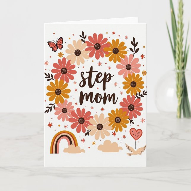 Starry Step Mom Love Card (Front)