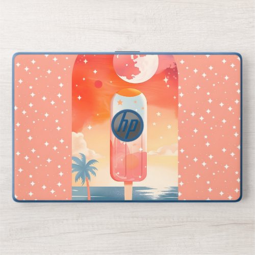 Starry Summer Tropical Night HP Laptop Skin