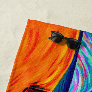 Starry Sunset Beach Towel by Florida Girl