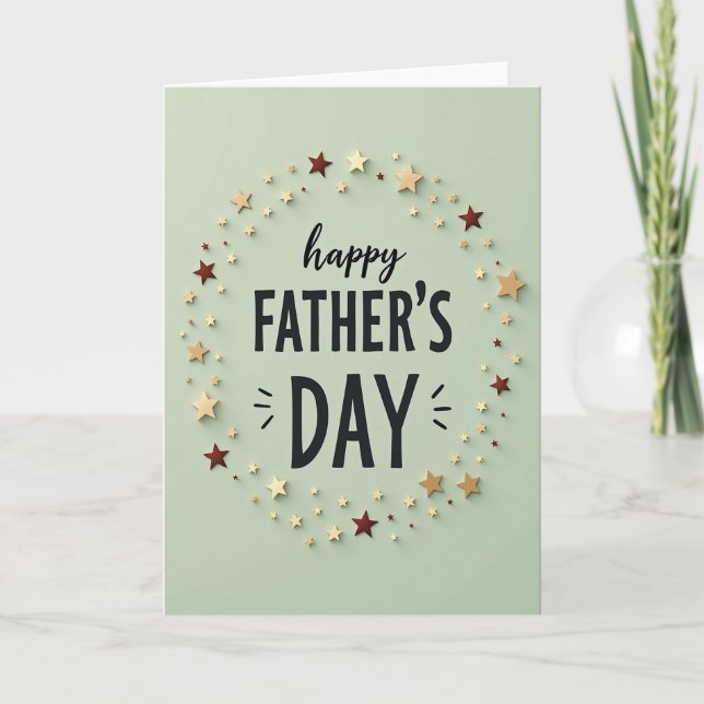 Starry Sweet Fathers Day Card (Front)