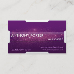 Starry Texture - Purple Business Card