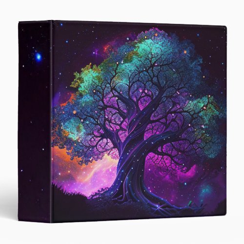 Starry Tree  3 Ring Binder