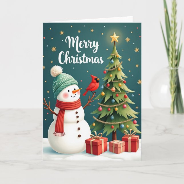 Starry Tree Christmas Card (Front)