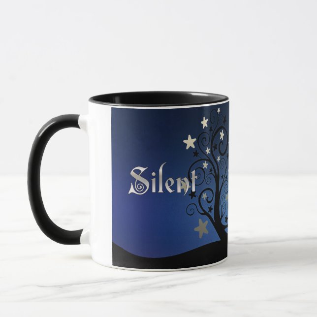 Starry Trees Silent Night Mug (Left)