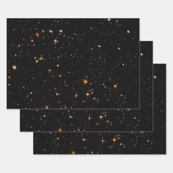 Starry Universe Deep Space Photo Wrapping Paper Sheets by Sideview at Zazzle