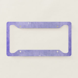 Starry Vintage Paper Texture License Plate Frame