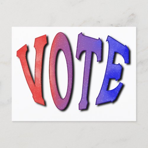 Starry VOTE Postcard