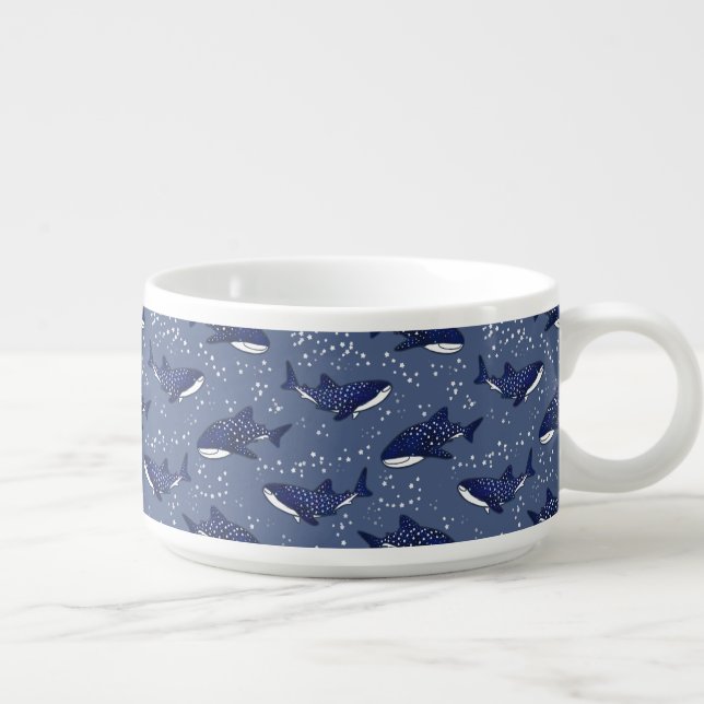 Starry Whale Shark (Dark) Bowl (Left)
