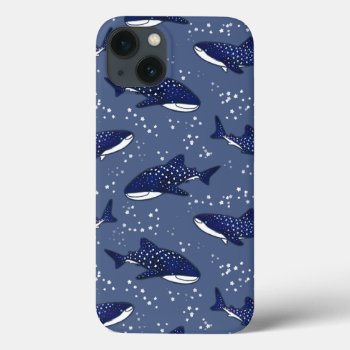 Starry Whale Shark (dark) Iphone 13 Case by soyrwoo at Zazzle